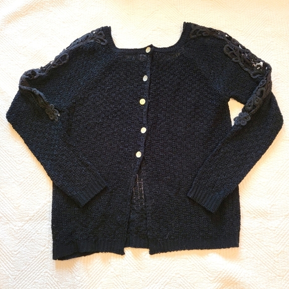 IRIS knitted black sweater. - Picture 6 of 16